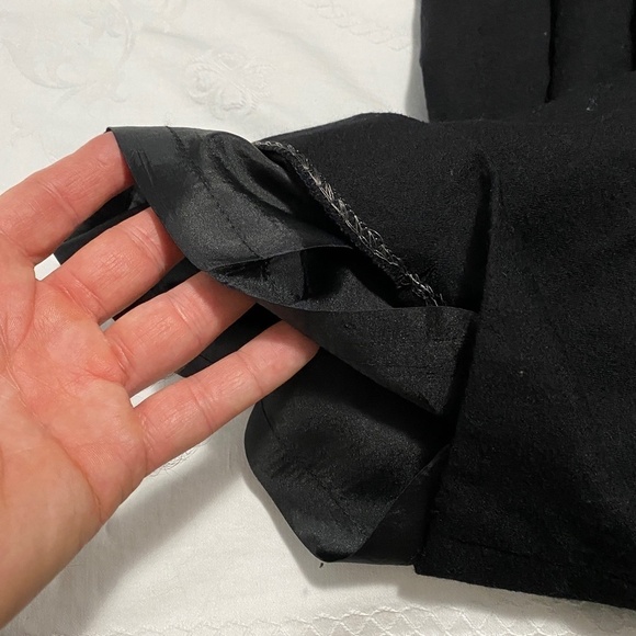 Talbots Women's Black Wool Wide Leg Dress Pants Size 16 Lined Office - Picture 10 of 10